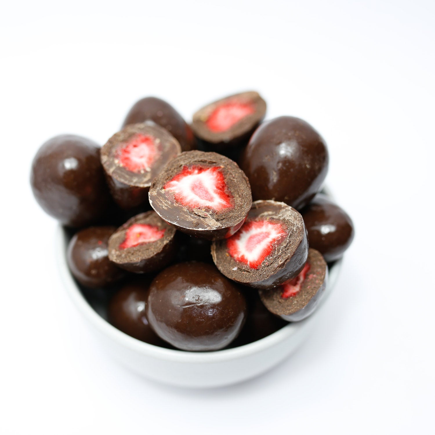 Dark Freeze Dried Strawberries Everfresh 150g