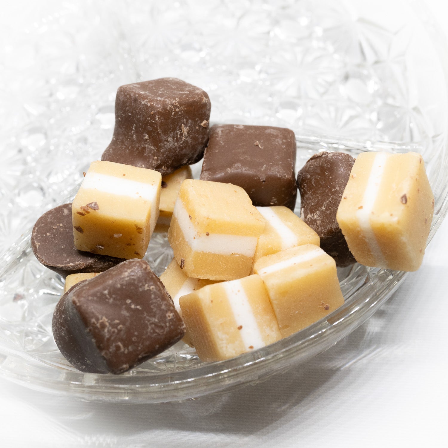 Choc Jersey Caramels Mixed 150g