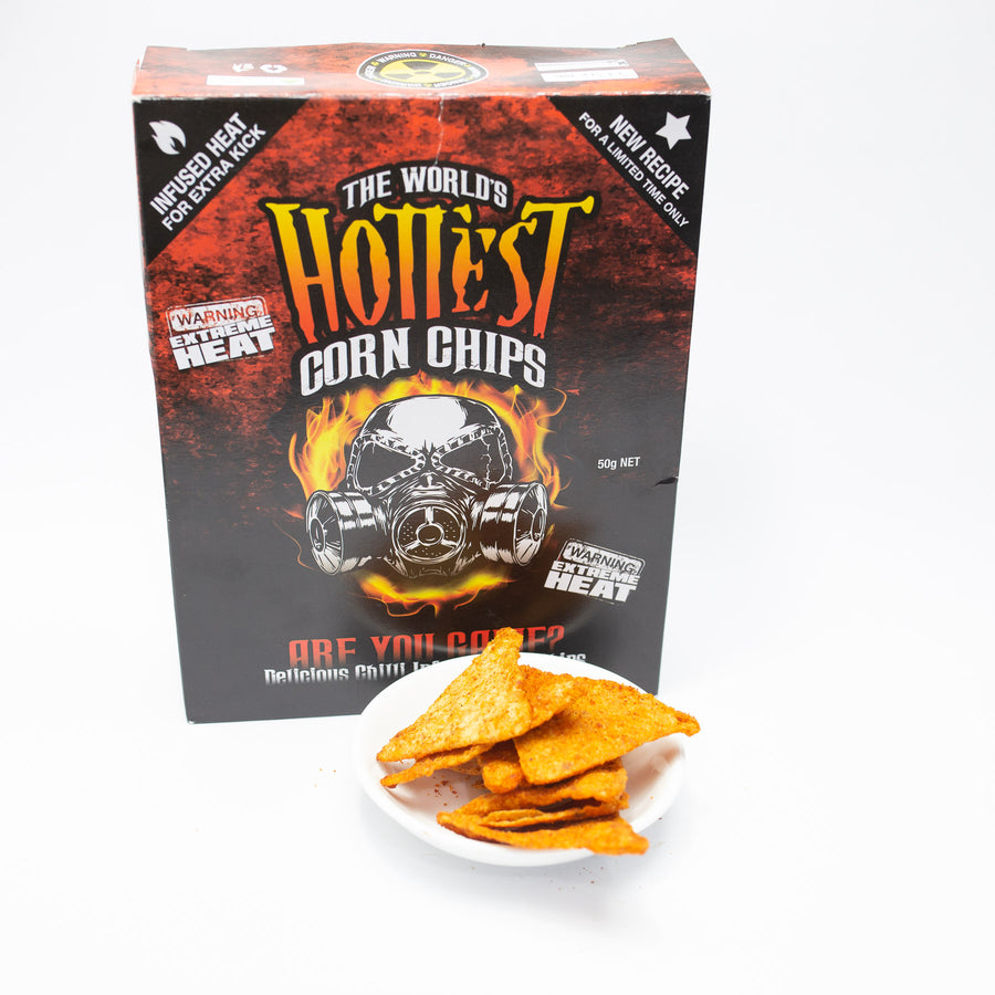 Worlds Hottest Chilli Corn Chips - 50g