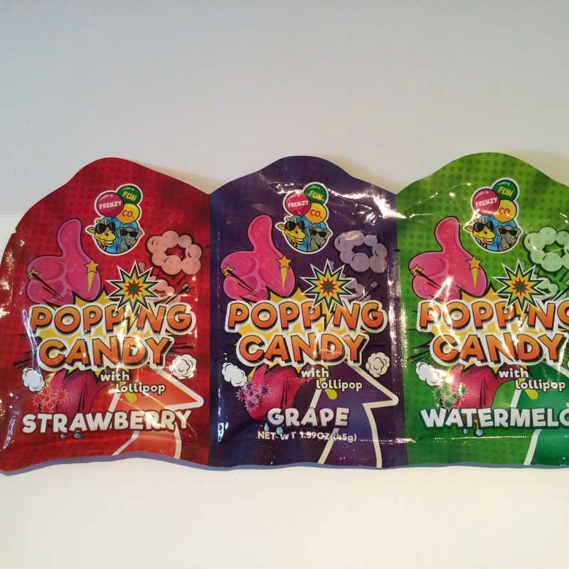 Popping Candy with Lollipop 3 Flavours